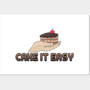 Cake It Easy Cool Baker Gift for Baking Session Posters and Art